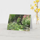 ハッピーバースデーかわいらし赤と黄色の花 カード (黄色い花)