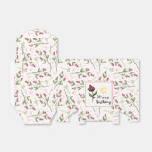 ハッピーバースデーかわいらし – 山花と太陽 フェイバーボックス (折り畳みなし)