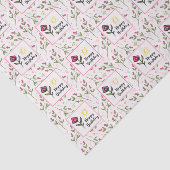 ハッピーバースデーかわいらし – 山花と太陽 薄葉紙 (詳細)