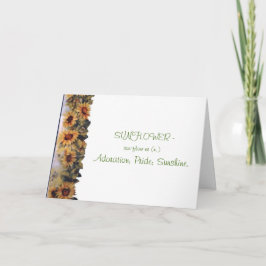 ハッピーバースデーかヒマワリ カード