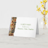 ハッピーバースデーかヒマワリ カード (黄色い花)