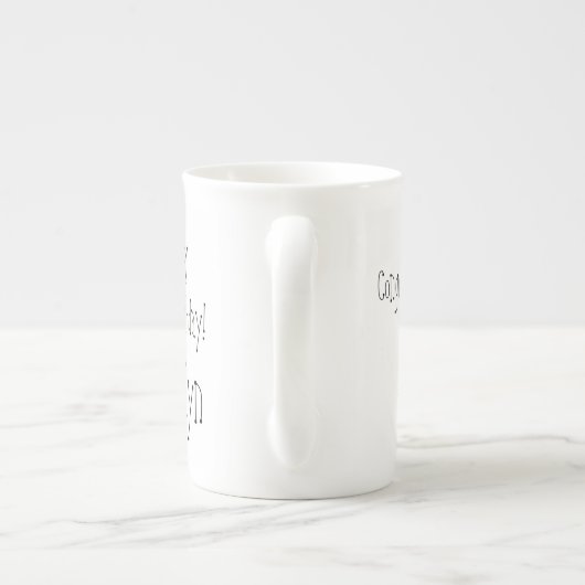 ハッピーバースデーか気球+名前をケーキカスタマイズ+年齢 ボーンチャイナマグカップ (裏面)