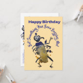 ハッピーバースデーが何か気になる カード (正面/裏面インサイチュ)