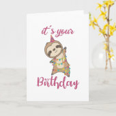 ハッピーバースデーが可愛いと願う カード (黄色い花)