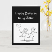 ハッピーバースデーが妹に話すセラピーユーモア カード (黄色い花)