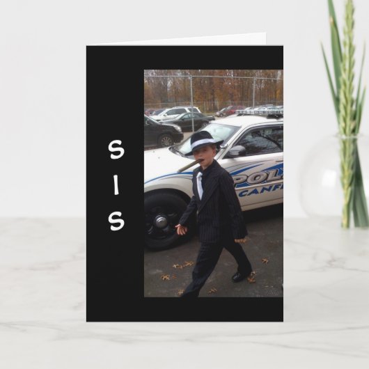 ハッピーバースデーが必要です**SIS** カード (正面)