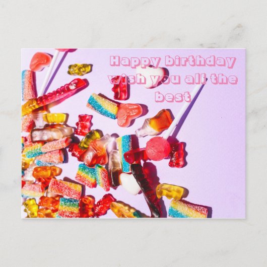 ハッピーバースデーが皆さんをお望み最高のです ポストカード (正面)