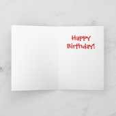 ハッピーバースデーくま-カード カード (内部)