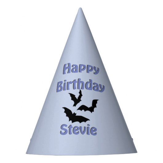 ハッピーバースデーこうもり帽子 パーティーハット (正面)