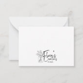 ハッピーバースデーこうもり ノートカード (裏面)