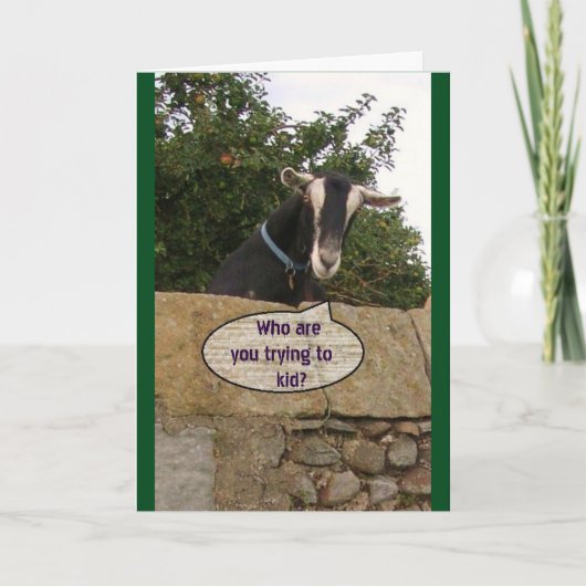 ハッピーバースデーこのヤギ!-カード カード (正面)