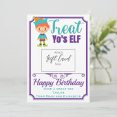 ハッピーバースデーご自身のギフトカードホルダー (スタンド正面)