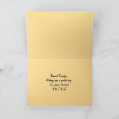 ハッピーバースデーじいちゃんトロピカルサンセット カード (内部)