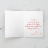 ハッピーバースデーじいちゃんバルーンテーマ写真 カード (内部)