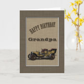 ハッピーバースデーじいちゃん カード (黄色い花)