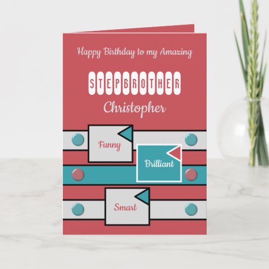 ハッピーバースデーすごい義兄レッド カード (正面)