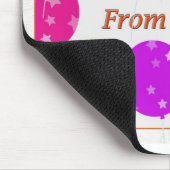 ハッピーバースデーすべての米国の明るいバルーン マウスパッド (コーナー)