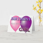 ハッピーバースデーすべてのUs誕生日ガール カード (黄色い花)