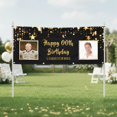 ハッピーバースデーその後の任意の年&今の写真 横断幕