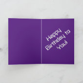 ハッピーバースデーだ！ カード (内部)