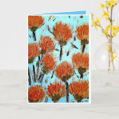 ハッピーバースデーだ！ カード (黄色い花)