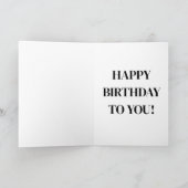 ハッピーバースデーだ！ カード (内部)