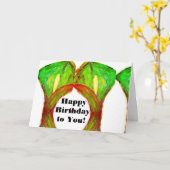 ハッピーバースデーだ！ カード (黄色い花)