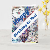 ハッピーバースデーだ！カード カード (黄色い花)