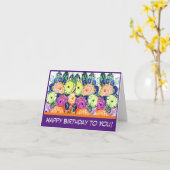 ハッピーバースデーだ！カード カード (黄色い花)