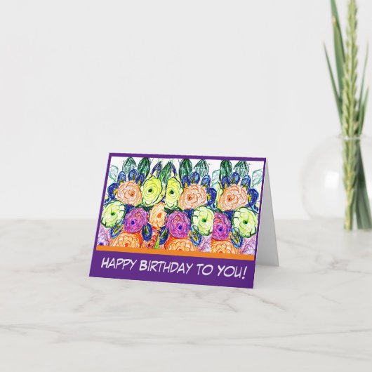 ハッピーバースデーだ！カード カード (正面)