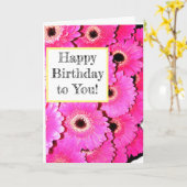 ハッピーバースデーだ!カード カード (黄色い花)