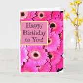 ハッピーバースデーだ！カード カード (黄色い花)