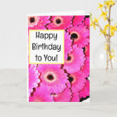 ハッピーバースデーだ！カード カード (黄色い花)