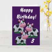 ハッピーバースデーだ！カード カード (黄色い花)