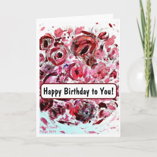 ハッピーバースデーだ！カード カード (正面)