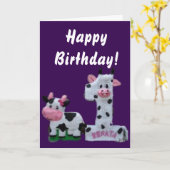 ハッピーバースデーだ！カード カード (黄色い花)