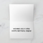 ハッピーバースデーで基準を定めた妹 カード (内部)