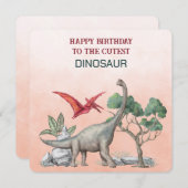 ハッピーバースデーで最も可愛い恐竜 (正面/裏面)
