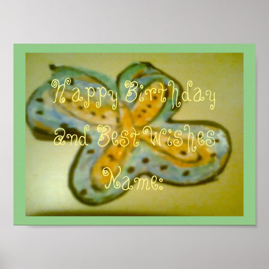 ハッピーバースデーとウィズ最高のス・ポスター紙 ポスター (正面)