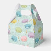 ハッピーバースデーとカラフルのマカロンとキャンドル フェイバーボックス (裏面サイド)