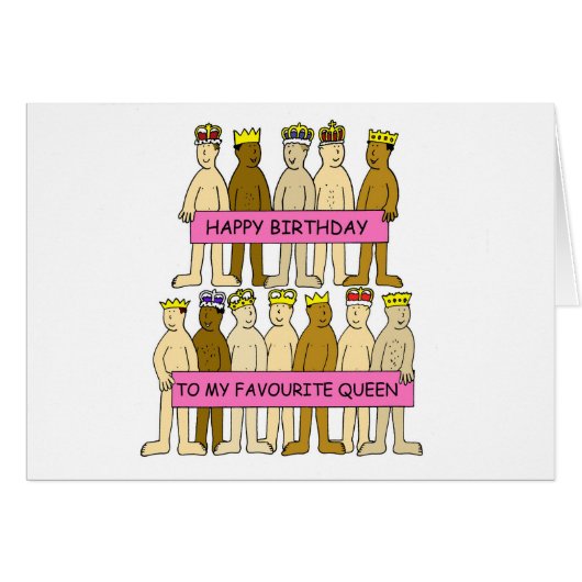 ハッピーバースデーとクイーンお気に入りのゲイユーモア (正面横)