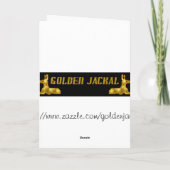 ハッピーバースデーとタイガーのカード カード (裏面)