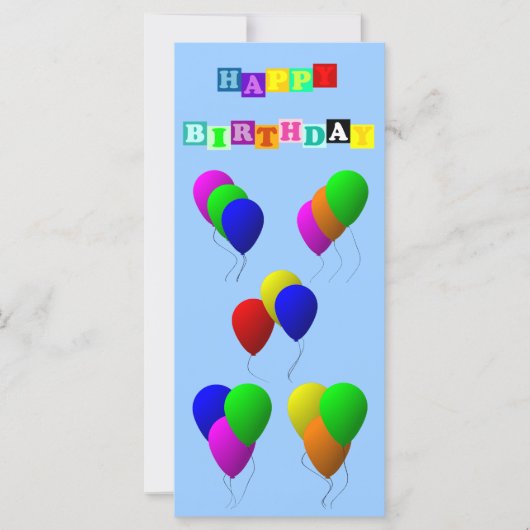 ハッピーバースデーとバルーンby Shirley Taylor (正面)