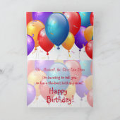 ハッピーバースデーとバルーンSON A01 カード (内部)