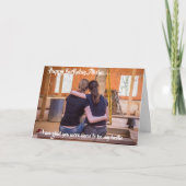 ハッピーバースデーとベスティーの折り畳みグリーティングカード カード (正面)