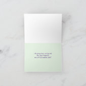 ハッピーバースデーとペルシャ猫のグリーティングカード カード (内部)