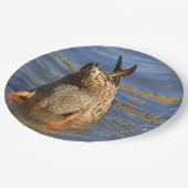 ハッピーバースデーとボトムズアップ ペーパープレート (アングル)