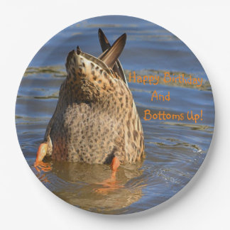 ハッピーバースデーとボトムズアップ ペーパープレート