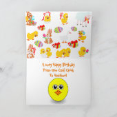 ハッピーバースデーと一クール女 カード (内部)