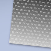 ハッピーバースデーと任意の名前 |黒い灰色の白グラデーション ラッピングペーパー